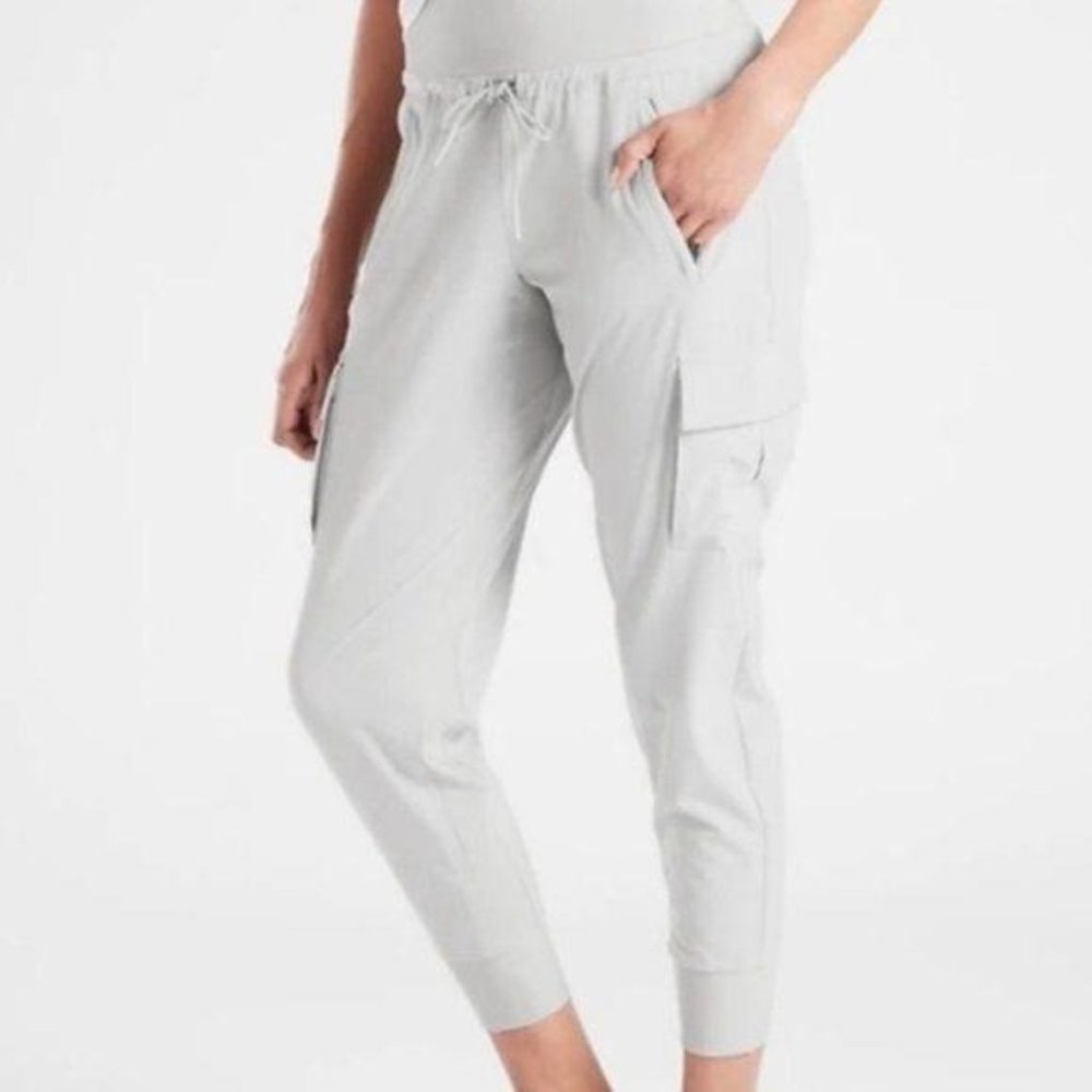 Athleta 8 Sutton Jogger Pants Gray